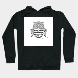 Abstract Owl Hoodie